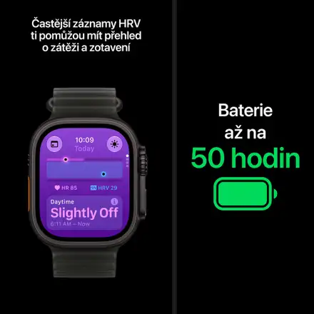Apple Watch Ultra 4 GPS + Cellular 49mm Black Titanium Case with Burgundy Trail Loop - S/M