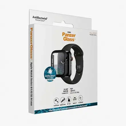 PanzerGlass ochranné sko Full Body AB pro Apple Watch 4/5/6/SE 44mm-Black Frame