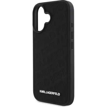 Karl Lagerfeld PU Quilted Pattern kryt iPhone 16 černý