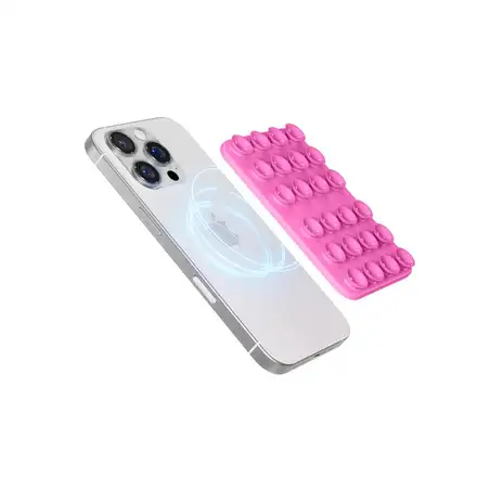Epico Mag+ přísavný držák na telefon MagSafe kompatibilní - růžová