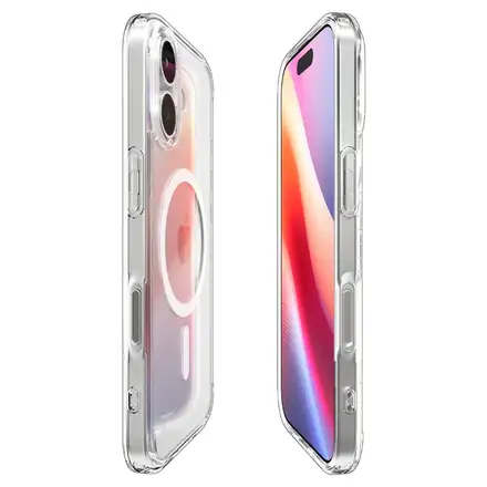 Spigen kryt Ultra Hybrid Magsafe pro iPhone 17 - Clear White