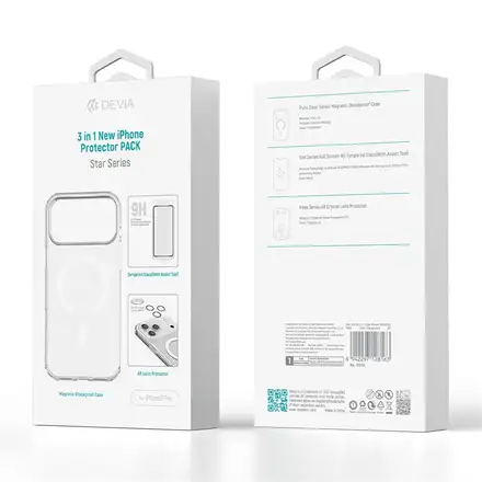 Devia Star Series 3 in 1 iPhone Protector Pack pro iPhone 17 Pro