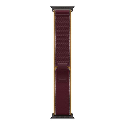 Apple Watch 49mm Burgundy Trail Loop-S/M-Black Titanium Finish