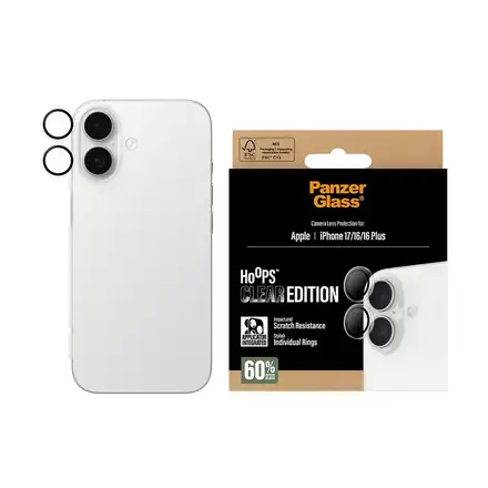 PanzerGlass ochranné sklo Hoops pro iPhone 17/16/16 Plus - Clear