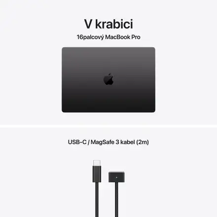 MacBook Pro 16" Apple M5 Pro 18core CPU 20core GPU 48GB 1TB Vesmírně černý CZ