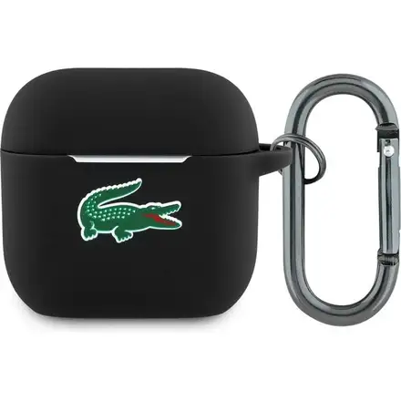 Lacoste Liquid Silicone Croc Logo Pouzdro pro AirPods 4 černé