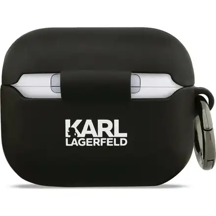 Karl Lagerfeld 3D Logo NFT Karl and Choupette Silikonové Pouzdro pro AirPods 3 Pro černé