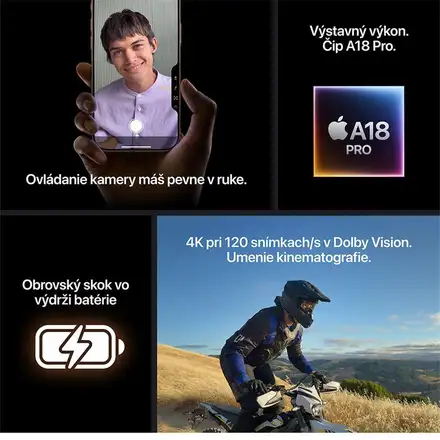 iPhone 16 Pro Max 256GB Přírodní titan *Třída A*