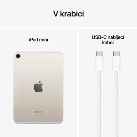 iPad mini Wi-Fi + Cellular 128GB Hvězdně bílý (2024)