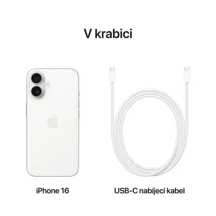 iPhone 16 128GB bílá
