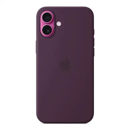 iPhone 16 Plus Silicone Case with MagSafe - Švestková