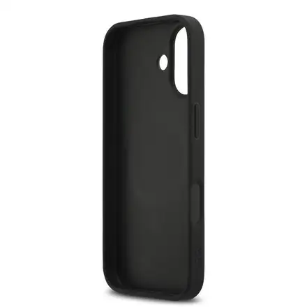 DKNY PU Leather Grid Pattern Magsafe kryt iPhone 17 černý