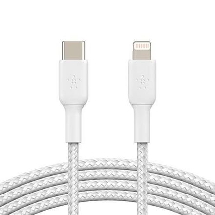 Belkin kabel Boost Charge Braided USB-C to Lightning 1m - White