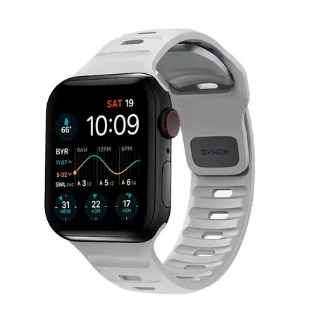 Nomad řemínek Sport Strap pro Apple Watch 49/45/44/42 mm - Lunar Gray