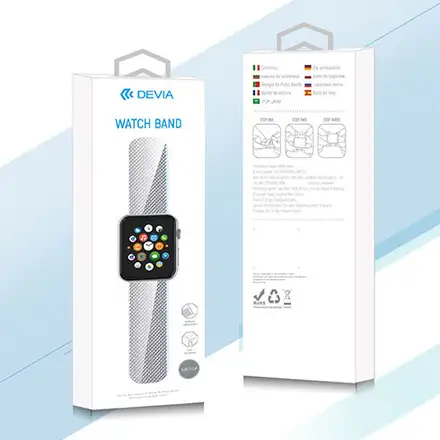 Devia Apple Watch Elegant Series Milanese Loop 40/41/42mm - Silver