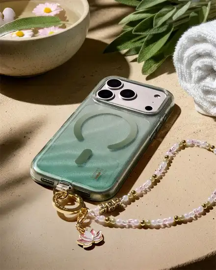 iDeal Fashion Clear Case MagSafe iPhone 17 Pro Sage Green