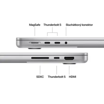 MacBook Pro 14" Apple M4 Max 14core CPU 32core GPU 36GB 1TB Stříbrný CZ