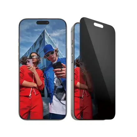 PanzerGlass ochranné sklo UWF Privacy pro iPhone 16 Pro Max - Black Frame