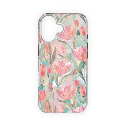 iDeal Fashion Clear Case MagSafe iPhone 17 Tulip Bloom