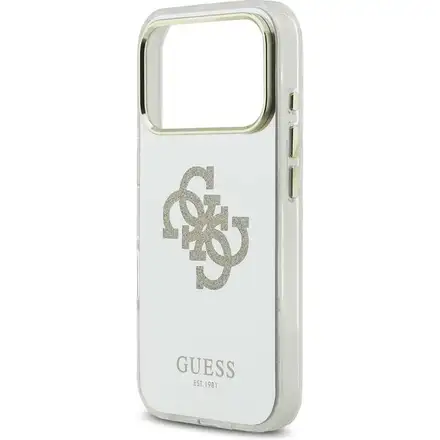 Guess PC/TPU Mirror 4G Glitter Logo MagSafe kryt iPhone 17 Pro Max zlatý