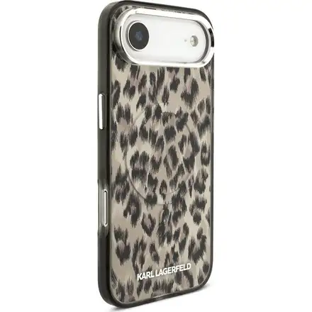 Karl Lagerfeld IML Leopard MagSafe kryt iPhone Air hnědý