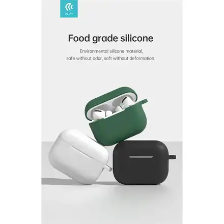 Devia pouzdro Silicone Suit Case pro Apple AirPods Pro 2 - White