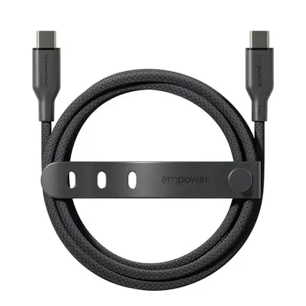 PanzerGlass kabel EMPOWER Racing USB-C na USB-C 2m 240W - černý