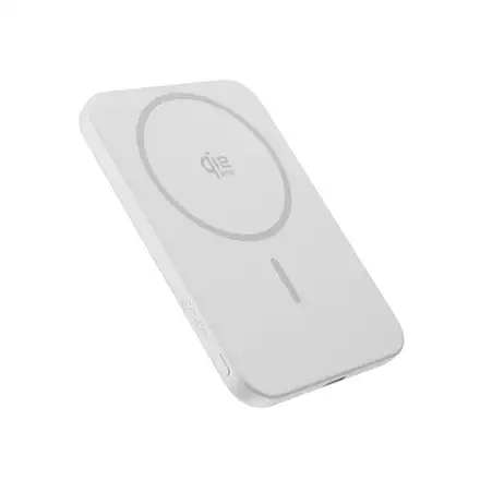 Epico UltraPack Qi2 25W Slim 5000mAh hliníková Mag+ bezdrátová powerbanka EM55 - stříbrná