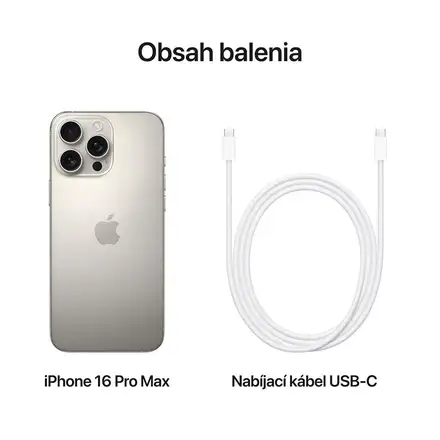 iPhone 16 Pro Max 256GB Přírodní titan *Třída A*