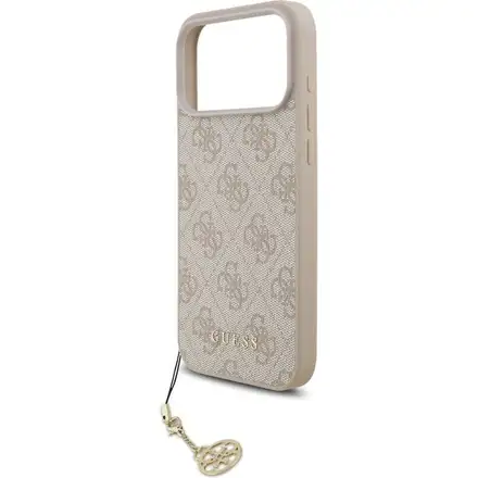 Guess 4G Charm MagSafe kryt iPhone 17 Pro růžový