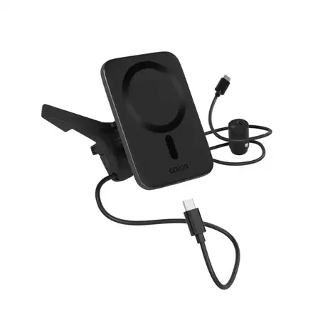iStores by Epico Qi2 Mag+ Ultrathin Car Charger Wireless Charging 15W - černá