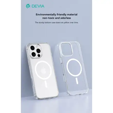 Devia kryt Pure Clear Magnetic Shockproof Case pro iPhone 16 Pro - Clear
