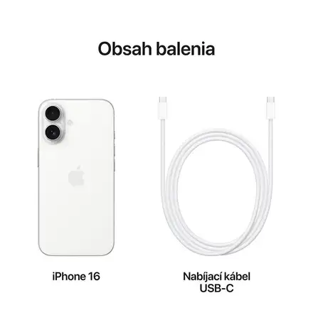 iPhone 16 128GB Bílý *Třída A*