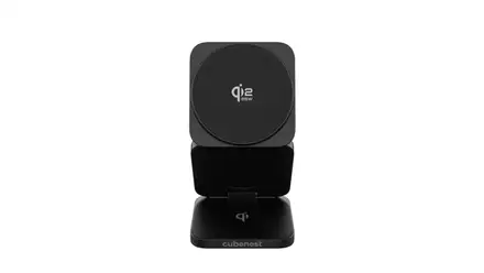 Cubenest Qi2.2 3v1 Skládací bezdrátová magnetická nabíječka SQ312 Ultra - černá