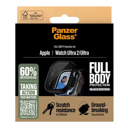PanzerGlass ochranné sko Snappie Full Body Bulky pro Apple Watch Ultra-Black