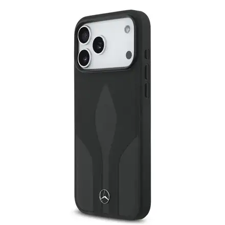 Mercedes Leather The Move MagSafe Zadní Kryt pro iPhone 17 Pro Max černý