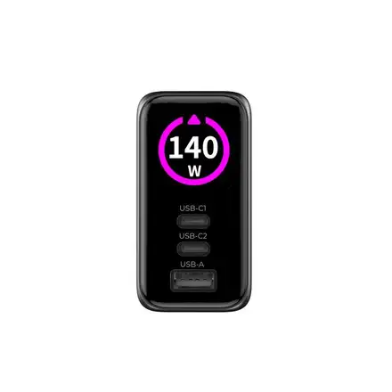 Mobile Origin 140W GaN Display Charger PW21 2x USB-C/1x USB-A