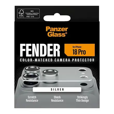 PanzerGlass Fender Camera Protection pro iPhone 18 Pro-Silver