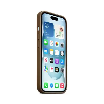 iPhone 15 FineWoven Case with MagSafe-Taupe