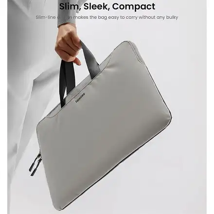 Tomtoc Light Dual-color Slim Laptop Handbag 13,5" - Gray/Gray