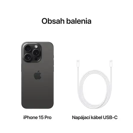 iPhone 15 Pro 128 GB Černý titan *Třída A*