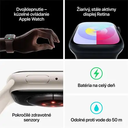 Apple Watch Series 9 GPS 45mm Temně inkoustový hliník *Třída C*