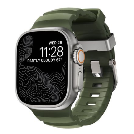 Nomad řemínek Rocky Point Band pro Apple Watch 46/49mm - Forest/Natural