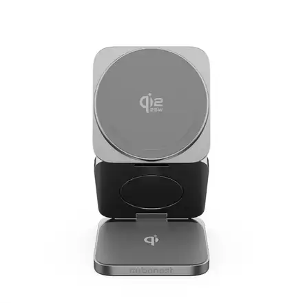 Cubenest Qi2.2 3v1 Skládací bezdrátová magnetická nabíječka SQ312 Ultra - šedá