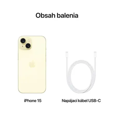 iPhone 15 128 GB Žlutý *Třída A*