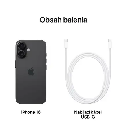 iPhone 16 128 GB Černý *Třída C*