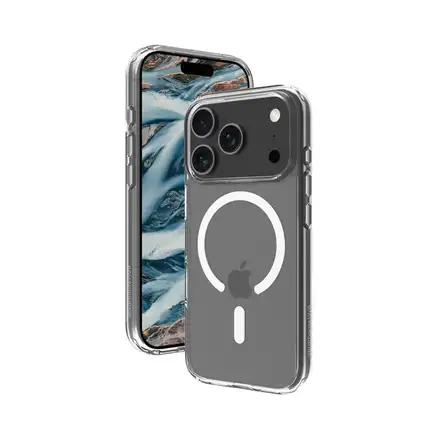 PBRANMTE1928-Základna Island Pro s Magsafe pro iPhone 17 Pro, průhledná