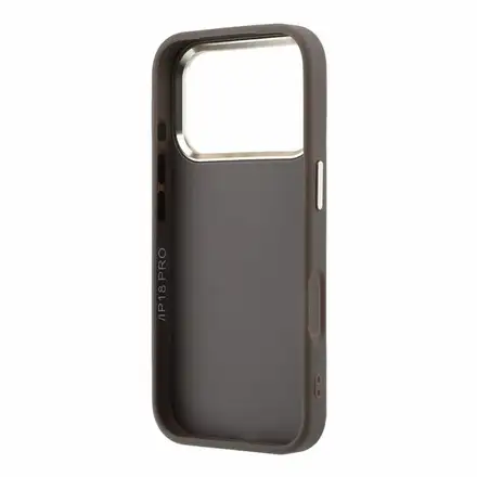 Guess PU Leather 4G Gold Frame MagSafe kryt iPhone 18 Pro černý