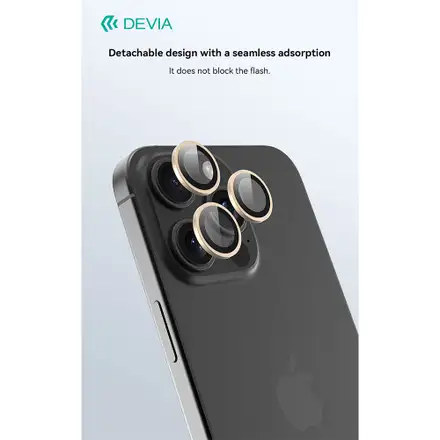 Devia Peak Series Lens Protector pro iPhone 16 Pro/16 Pro Max - Rose Gold