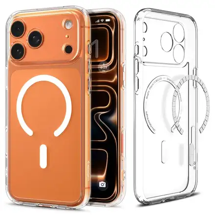 Spigen kryt Ultra Hybrid Magsafe pro iPhone 17 Pro Max - Clear White